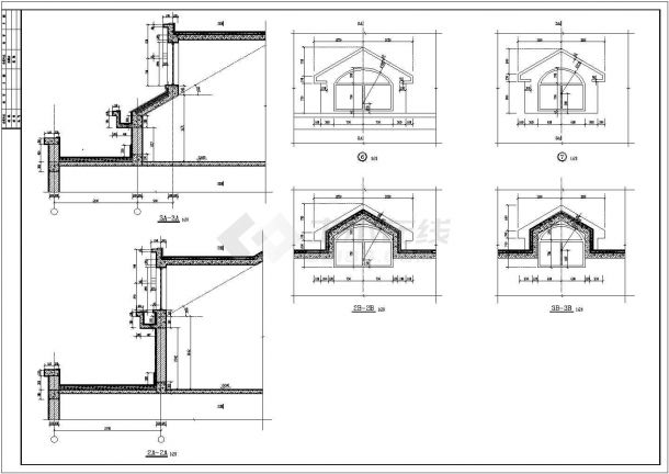 某小区高层住宅楼建筑多套详细方案设计施工CAD图纸（含设计说明）-图二