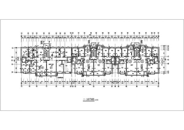 某花园式小区小高层住宅楼建筑全套方案设计施工CAD图纸-图二