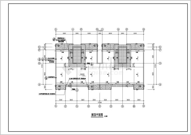 某住宅楼标准层建筑全套方案设计施工CAD图纸（含设计说明）-图一