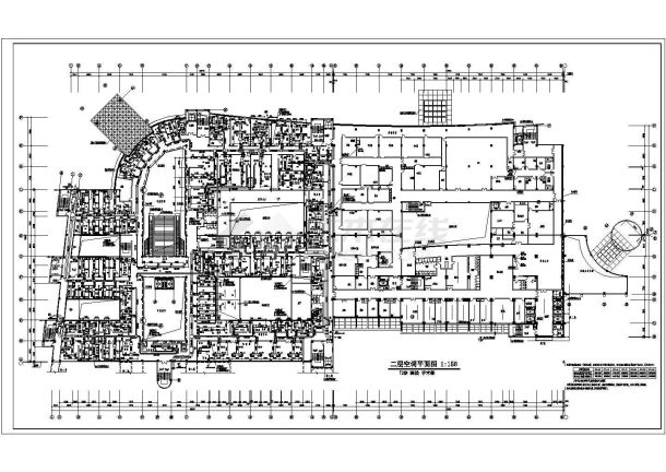 办公楼设计_某医院办公楼全套中央空调设计CAD图-图一
