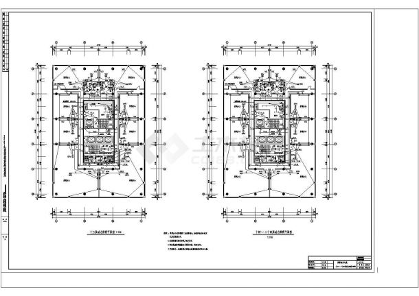 办公楼设计_高层办公楼配电电气设计全套设计cad施工图-图二