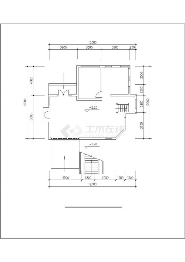 330平米2层框混结构独立别墅纸平立剖面设计CAD图纸（含架空层）-图一