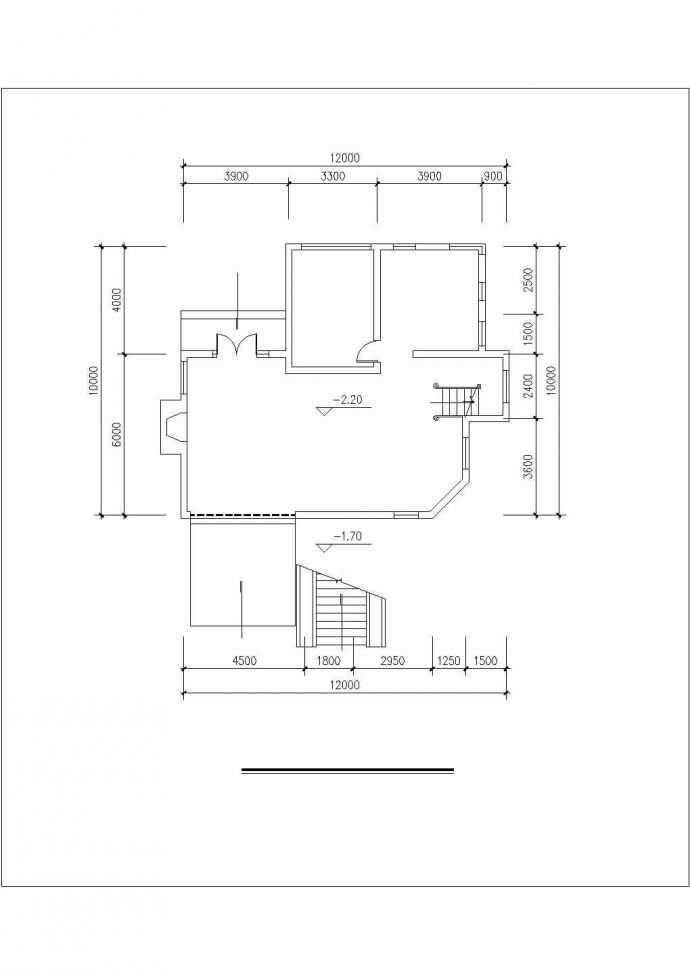 330平米2层框混结构独立别墅纸平立剖面设计CAD图纸（含架空层）_图1