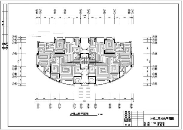 某住宅小区高层全套地热设计施工图-图一