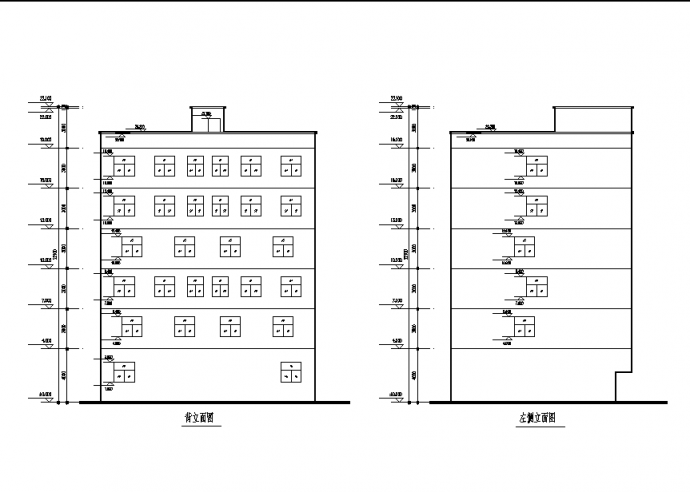 上海某单位2套住宅楼建筑设计施工cad图纸_图1