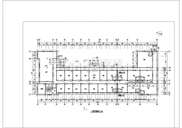 某地观光农业园餐厅扩展工程建筑设计cad施工图-图二