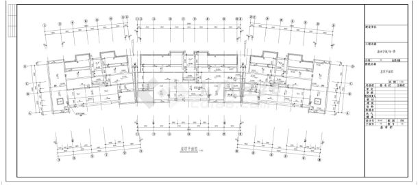 某多层住宅楼的全套建筑cad图纸-图二