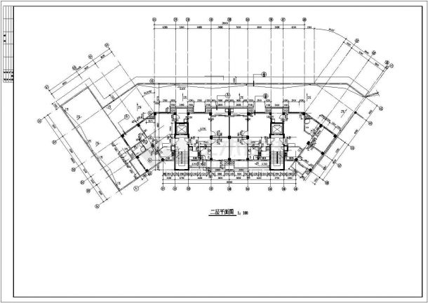 9200平米11+1层框架商住楼平立剖面设计CAD图纸（底层商用/含地下室）-图一