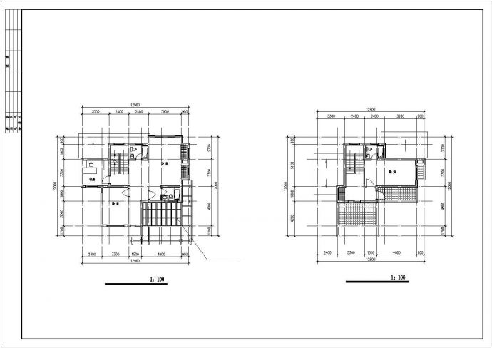 衡阳市某村镇282平米3层框混结构独栋别墅平立剖面设计CAD图纸_图1