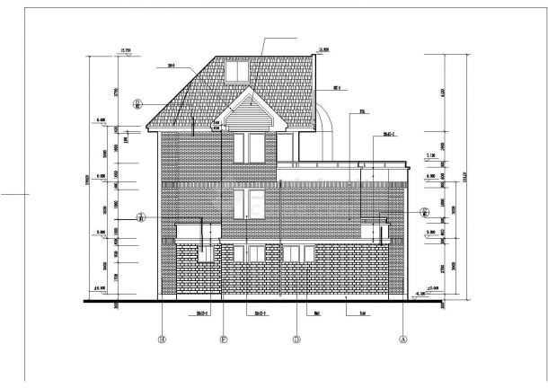 420平米4层框架结构独栋自建乡村别墅平立剖面设计CAD图纸-图一