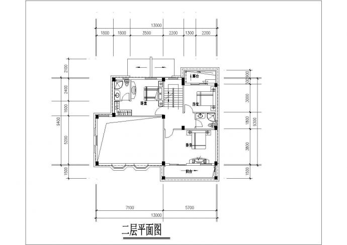 襄樊市某村镇318平米3层混合结构自建别墅平立剖面设计CAD图纸_图1