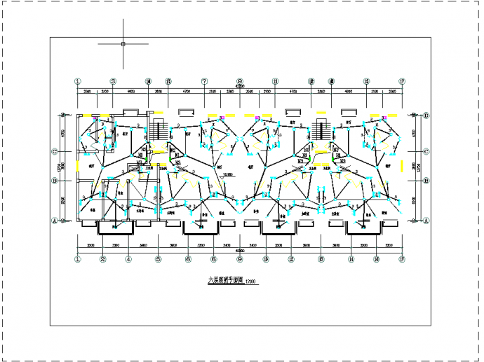 某六层住宅电气设计图纸（含电气平面图）_图1