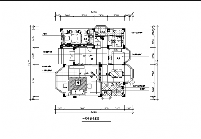 六套别墅住宅楼装修设计建筑施工cad图纸_图1