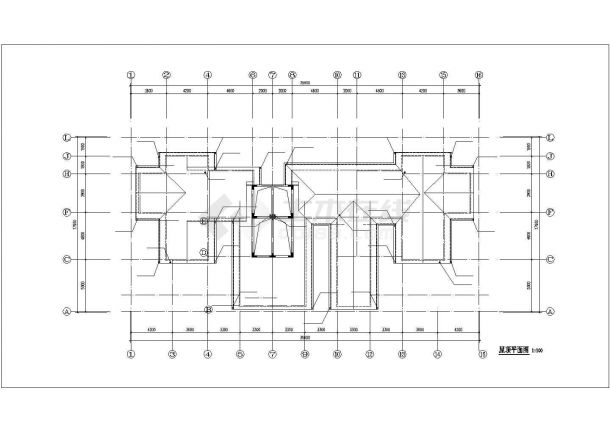 湖州市宜春花园小区1200平米3层砖混结构住宅楼给排水设计CAD图纸-图一