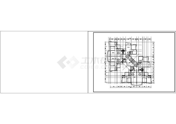某小区高层住宅建筑经典户型设计施工全套方案CAD图纸-图一