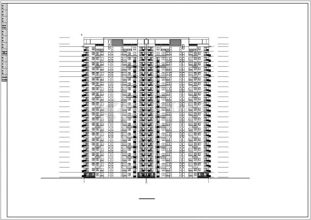 某小区经典高层住宅建筑设计施工全套方案CAD图纸-图一