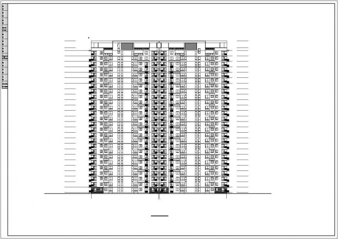 某小区经典高层住宅建筑设计施工全套方案CAD图纸_图1