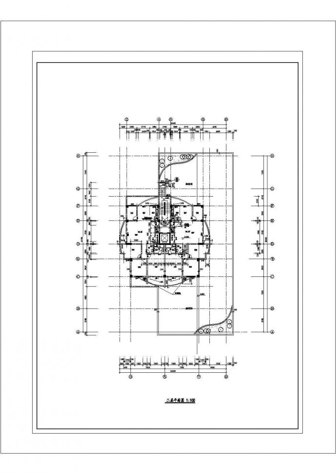 某小区经典高层住宅楼建筑设计施工方案CAD图纸_图1