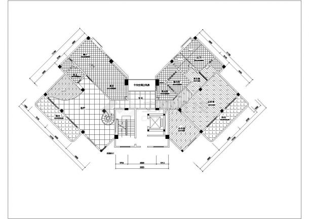 某花园经典高层住宅建筑设计施工全套方案CAD图纸-图二