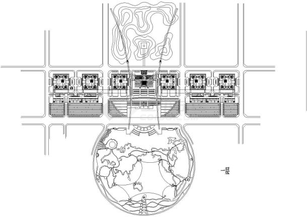 [行政建筑图纸]-[山东]-临沂市政服务中心（某甲级院设计）-图二
