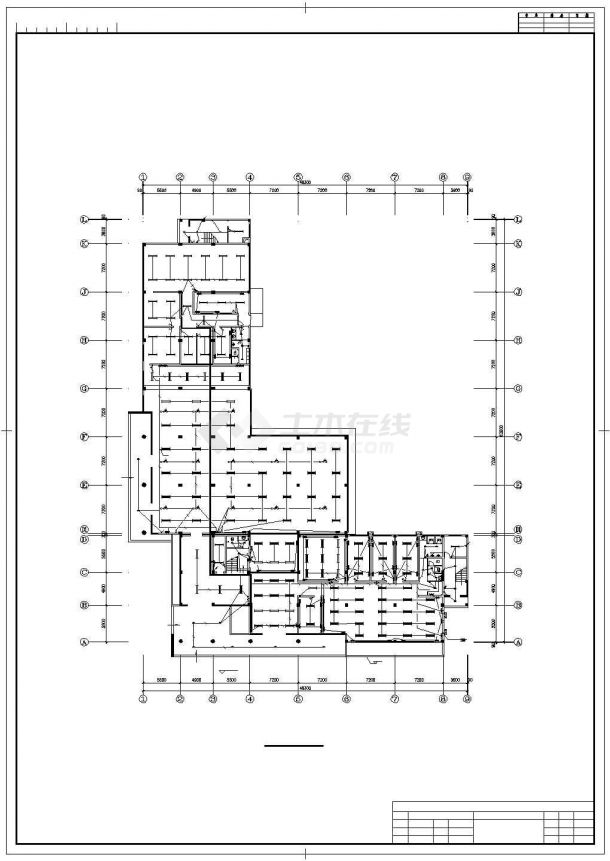 某二层办公楼电气设计方案施工图-图二