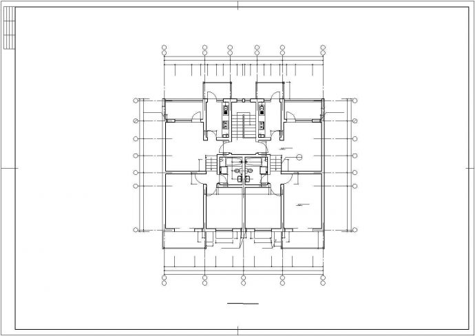 琼海市某新建小区6层住宅楼全套建筑设计CAD图纸（带地下车库）_图1