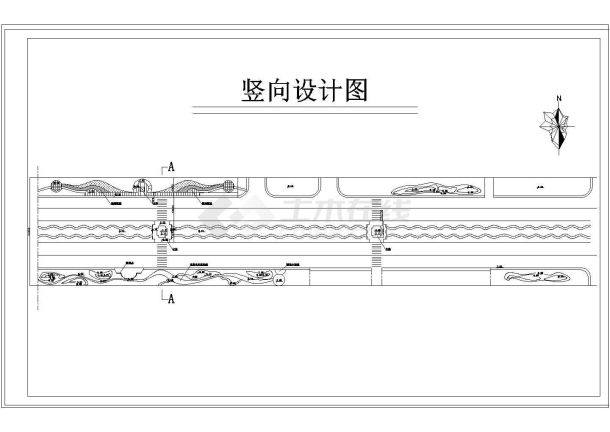 城市道路绿化规划CAD平面方案图-素材库 (9).-图二