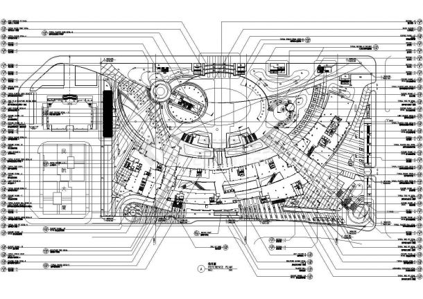 深圳市某地城市广场全套景观设计施工cad图（0203BCA）-图一
