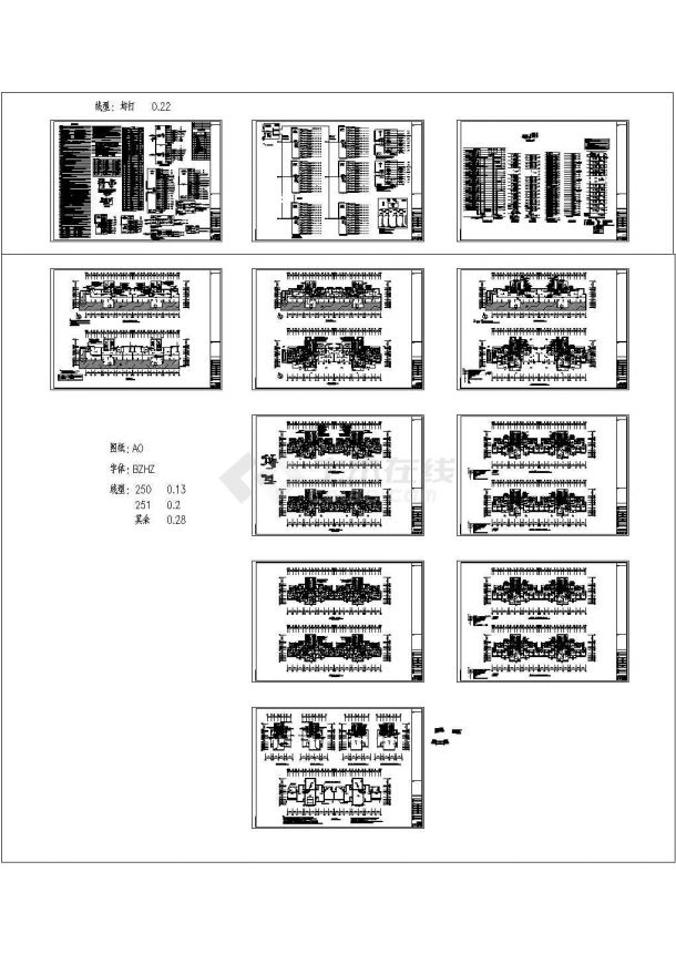 江苏省二十八层住宅楼电气施工CAD图纸设计 （cad，11张图纸）-图二
