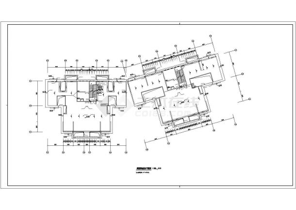 呼和浩特市某小区临街32层框剪结构商住楼全套给排水设计CAD图纸-图二