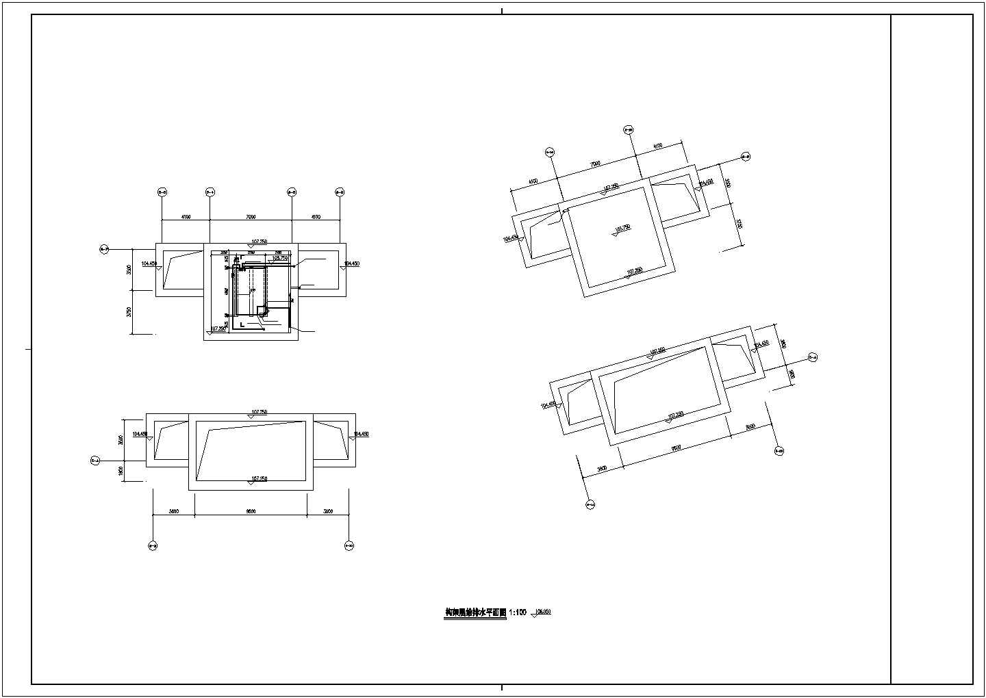 呼和浩特市某小区临街32层框剪结构商住楼全套给排水设计CAD图纸