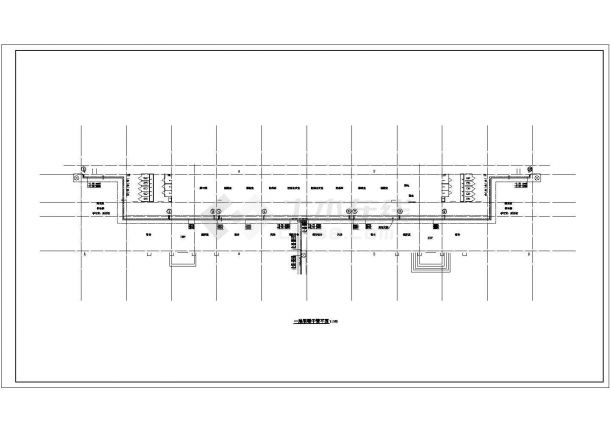 无锡市某中学4层框架宿舍楼全套采暖系统设计CAD图纸-图一