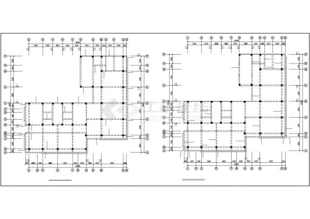 长24.6米 宽24.3米 5层V形框架房产办公楼结构施工图（设计说明）-图二