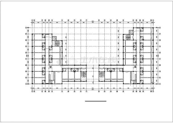 六安市某现代化工厂6层框架结构宿舍楼全套给排水设计CAD图纸-图二