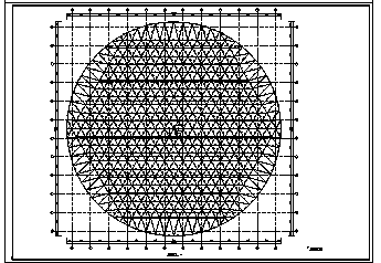 跨球壳网架设计100米某单层跨球壳网架结构施工cad图纸