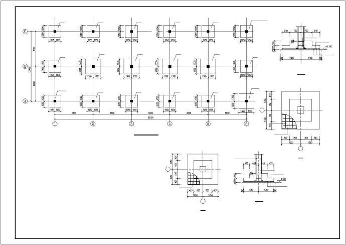 长33米 宽12米 -1+3层框架办公楼结构施工图（设计说明）_图1