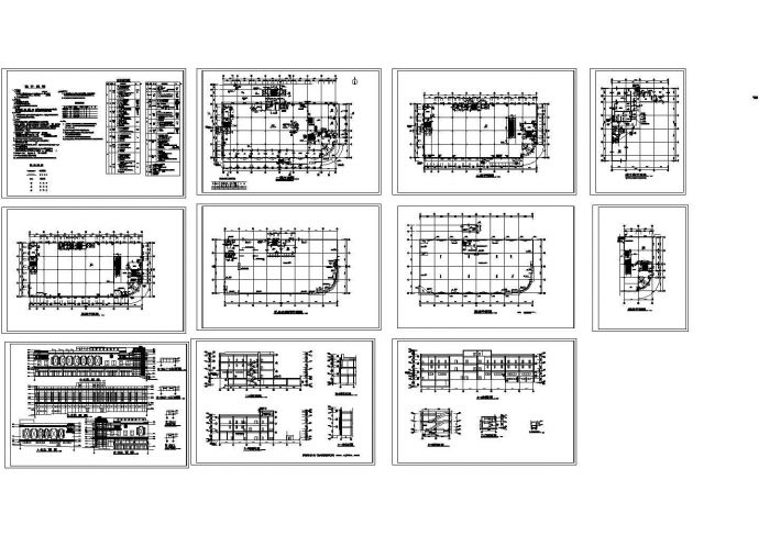 大连某购物广场建施设计CAD图纸_图1
