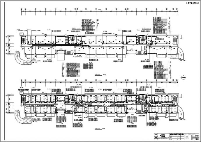 某办公楼成套照明CAD平面布置参考图_图1
