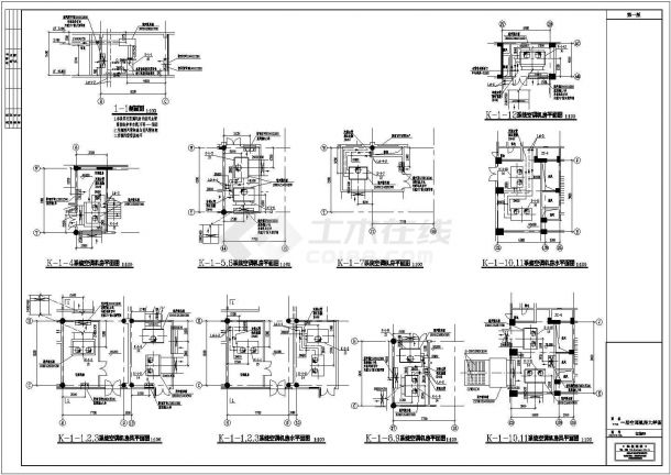综合性商场及住宅楼空调及通风排烟系统设计施工CAD图-图一
