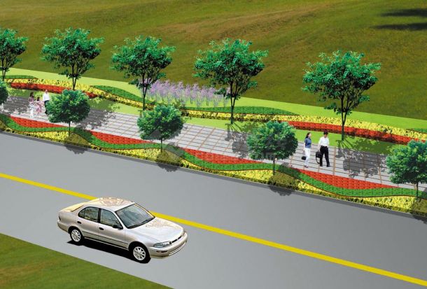 某道路绿化设计方案-图二