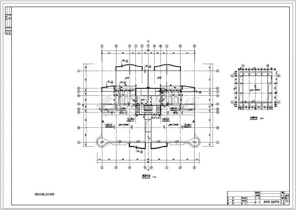 某高层框架剪力墙结构单身公寓楼设计cad全套建筑施工图（甲级院设计）-图一