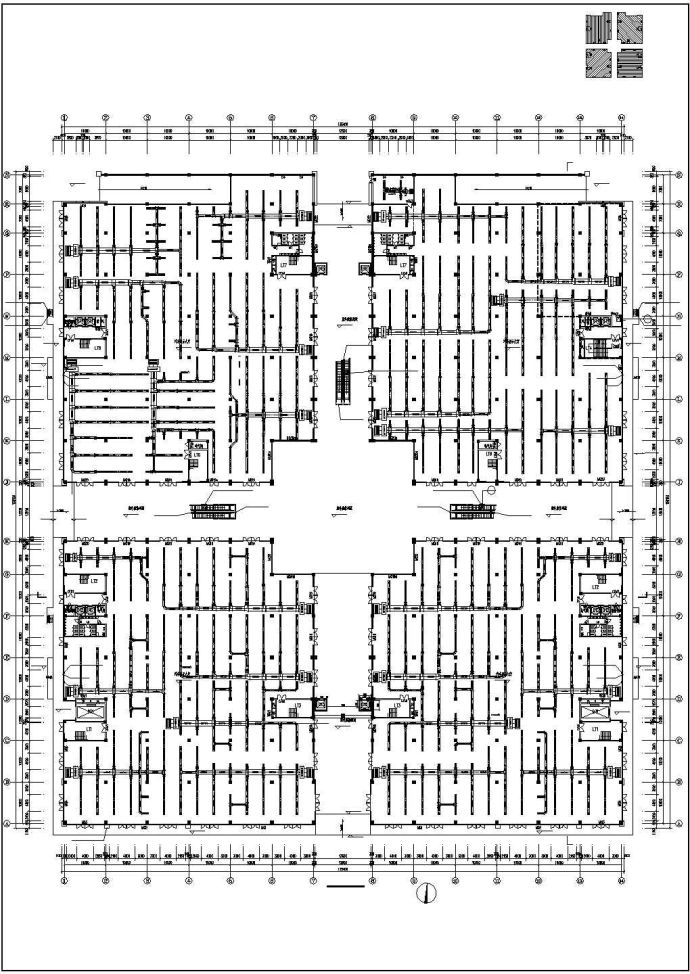 开阔型商场空调通风系统设计施工图_图1