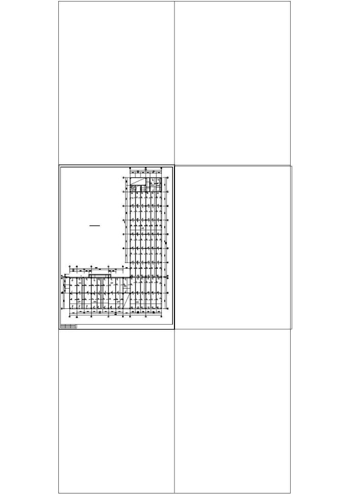 办公楼设计_厂房设计_某工厂厂房办公楼cad结构图纸_图1