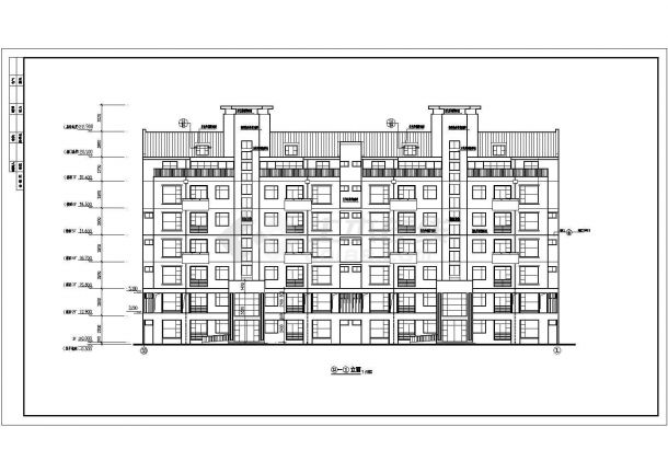 某住宅小区七层剪力墙结构住宅楼设计cad全套建筑施工图（含设计说明）-图一