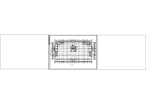 吉林省高层博士后公寓平面图户型图侧立面建筑cad图纸方案-图二