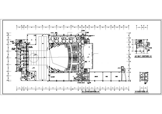 大型商场综合建筑空调及通风排烟系统设计施工CAD图_图1