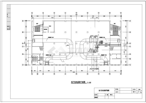 四层小型商场空调系统设计施工CAD图纸-图二