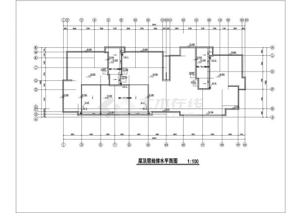 攀枝花市馨欣家园小区7层框架结构住宅楼全套给排水设计CAD图纸-图二