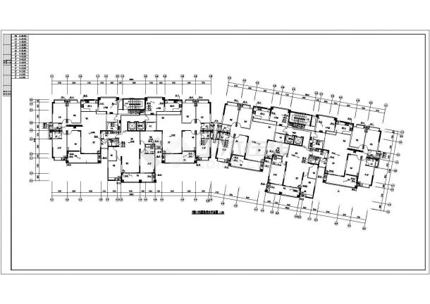 西安市祥和花园小区14层框架结构住宅楼给排水设计CAD图纸-图二