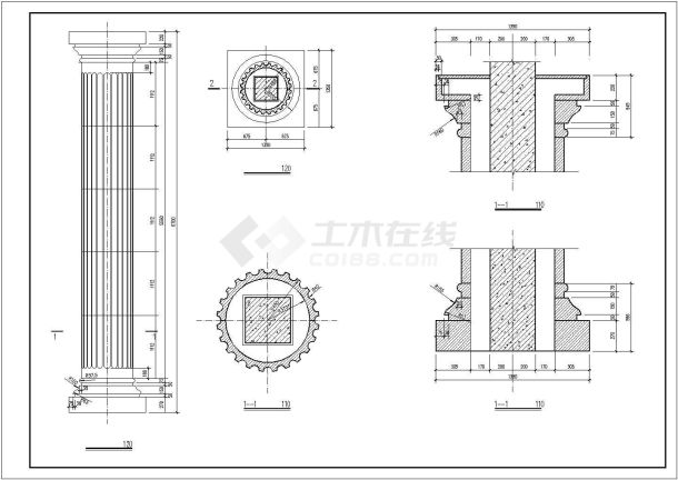 农村简欧两层自建房施工图-图一